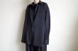 画像15: Blanc YM       Wool Gabardine Wide Shirt・black (15)