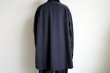 画像9: Blanc YM       Wool Gabardine Wide Shirt・black (9)