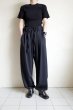 画像13: Blanc YM       Wool Gabardine Adjustment Pants・black (13)