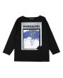 画像1: PHINGERIN       フィンガリン AGENT.P BOAT-NECK L/S TEE・BLACK (1)