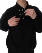 画像3: PHINGERIN       フィンガリン  DOUBLE HENLEY SWEATSHIRT・BLACK (3)