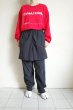 画像14: renewces      "a slightly different box silhouette long sleeve T-sh"・renewces RED (14)