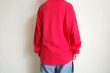 画像9: renewces      "a slightly different box silhouette long sleeve T-sh"・renewces RED (9)