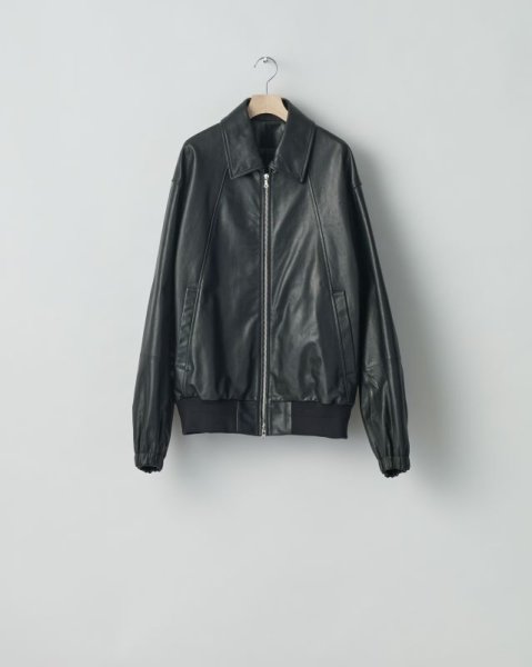 画像1: ssstein         LEATHER ZIP SHORT JACKET・BLACK (1)