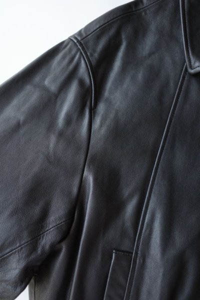 画像2: ssstein         LEATHER ZIP SHORT JACKET・BLACK