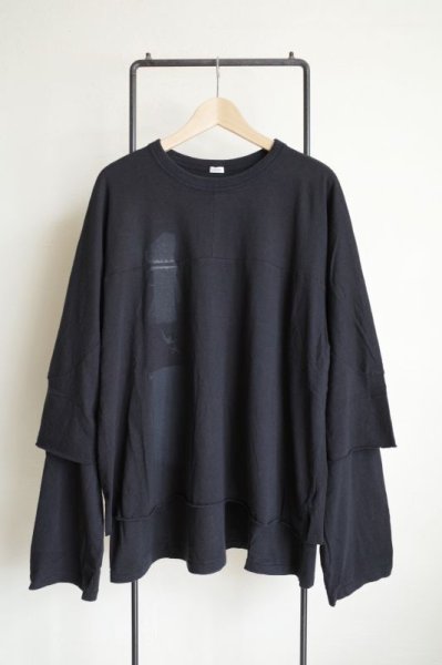 画像1: Fujimoto       Veiled L/S&H/S T・BLACK (1)