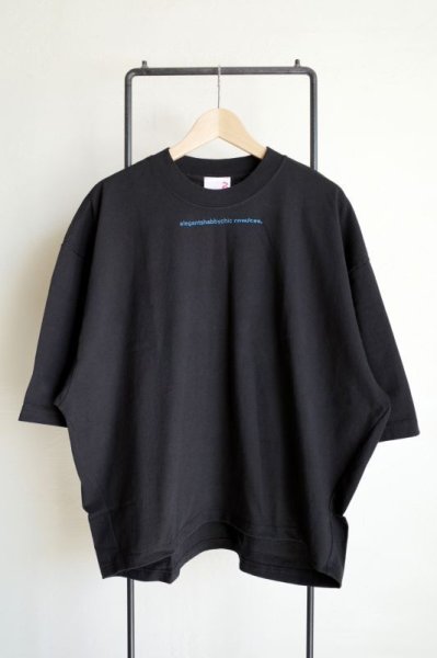 画像1: renewces       "The type2 BOX T-sh"・E.S.C black×blue (1)