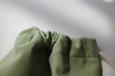 画像1: oitan       "KINCHAKU" SUEDE pistachio