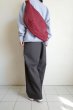 画像13: fluss       gathered belt cross bag・burgundy (13)