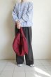 画像14: fluss       gathered belt cross bag・burgundy (14)