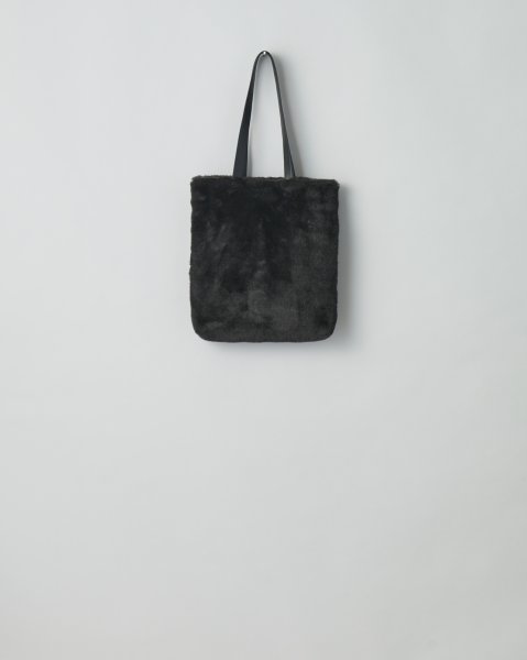 画像1: ssstein         ACRYLIC FUR TOTE BAG・GREY KHAKI (1)