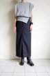 画像14: BELPER        OVERLAP STRAIGHT SKIRT・navy (14)