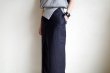 画像15: BELPER        OVERLAP STRAIGHT SKIRT・navy (15)