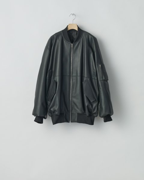 画像1: ssstein         LEATHER FLIGHT JACKET・BLACK (1)