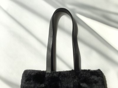 画像1: ssstein         ACRYLIC FUR TOTE BAG・BLACK