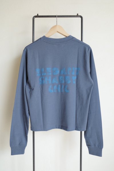 画像1: renewces       "The type2 LONG SLEEVE T-sh"・E.S.C greenish blue×navy (1)