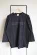 画像1: renewces       "The type2 BOX RAGLAN SLEEVE T-sh"・E.S.C black×black (1)