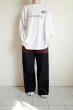 画像9: renewces       "bicolor 2 materials combi pants"・brick brown×dark navy (9)