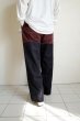 画像8: renewces       "bicolor 2 materials combi pants"・brick brown×dark navy (8)