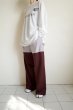 画像10: renewces       "bicolor 2 materials combi pants"・brick brown×light pearl pink (10)