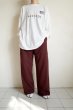 画像9: renewces       "bicolor 2 materials combi pants"・brick brown×brick brown (9)