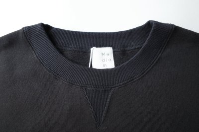 画像1: Mediam       Curve Sleeve Sweat Pullover・Black