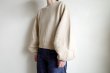 画像18: Mediam       Curve Sleeve Sweat Pullover・Beige (18)