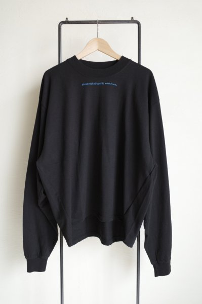 画像1: renewces       "The type2 BOX LONG SLEEVE T-sh"・E.S.C black×blue (1)