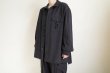 画像16: fluss       gathered flap pocket work shirts・black (16)