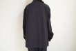 画像10: fluss       gathered flap pocket work shirts・black (10)