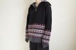 画像15: fluss       fairisle half zip crochet color knit・black (15)