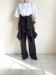 画像19: fluss       gathered flap pocket work shirts・black (19)