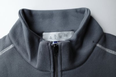 画像1: BAL       RUSSELL ATHLETIC HEAVY COTTON HALF ZIP・charcoal gray