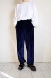 画像13: NEXUSVII.       VELOUR JERSEY PANTS・NAVY (13)