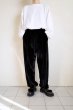 画像13: NEXUSVII.       VELOUR JERSEY PANTS・BLACK (13)