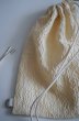 画像1: oitan       "KINCHAKU" 3D COTTON LACE natural (1)