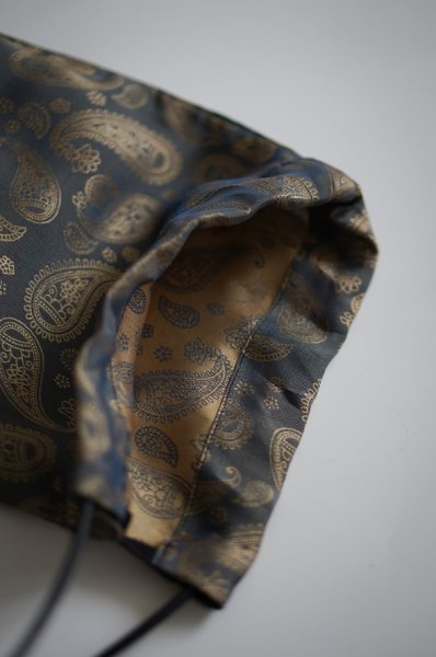 画像1: oitan       "KINCHAKU" SILK PAISLEY blue (1)