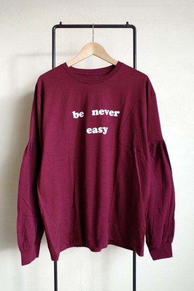 画像2: renewces       "3way Layered T-sh"・burgundy