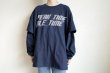 画像9: renewces       "3way Layered T-sh"・navy (9)