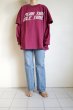 画像11: renewces       "3way Layered T-sh"・burgundy (11)