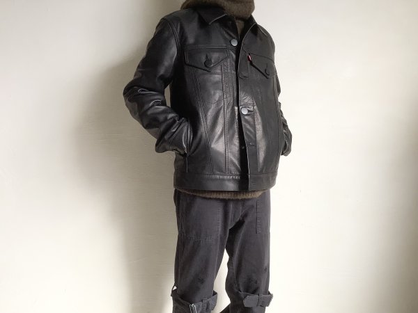 画像19: black means　 x beauty:beast レザートラッカージャケット (19)