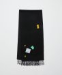 画像2: BAL       INOUE BROTHERS BRUSHED SCARF・black (2)