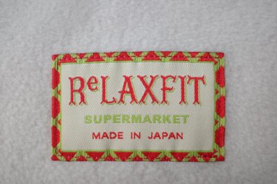 画像1: RELAX FIT       リラックスフィット ”FLEECE MUFFLER MINNEAPOLIS”・サンドベージュ×ブラック