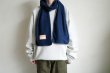 画像6: RELAX FIT       リラックスフィット ”FLEECE MUFFLER MINNEAPOLIS”・ネイビー×クリーム (6)