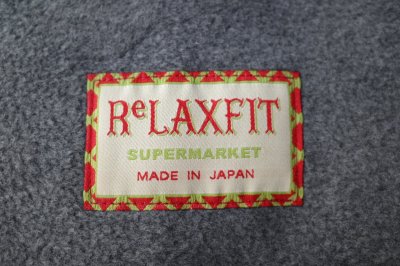 画像1: RELAX FIT       リラックスフィット ”FLEECE MUFFLER MINNEAPOLIS”・チャコール×ブラウン