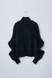 画像2: naokitomizuka       power shoulder half zip sweatshirts・black (2)