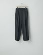 画像1: ssstein       TWO TUCK EASY TROUSERS・BLACK (1)