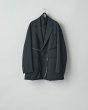 画像2: ssstein         OVERSIZED LAPELED COMBINATION JACKET・BLACK (2)