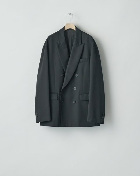 画像1: ssstein         OVERSIZED DOUBLE BREASTED JACKET・BLACK (1)