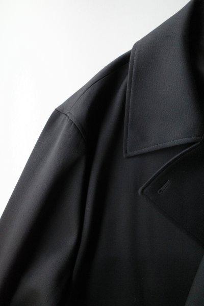 画像2: ssstein         W/SI SATIN OVERSIZED DOUBLE BREAST BLOUSON・BLACK